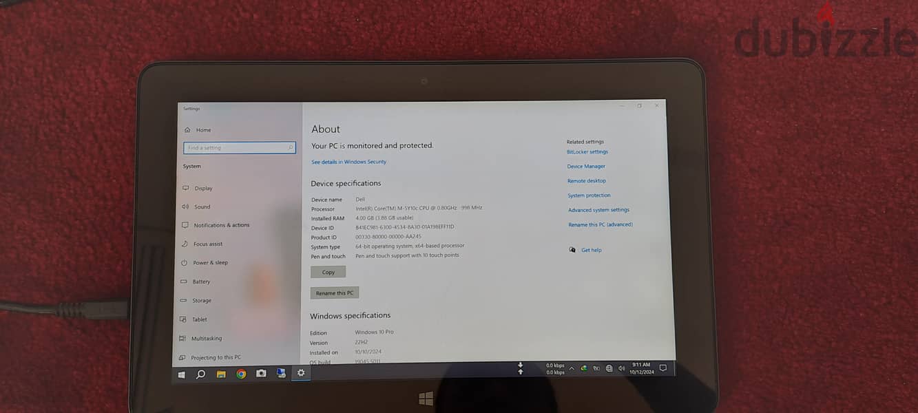 Tablets dell venue 11 pro 7140 without battery 1