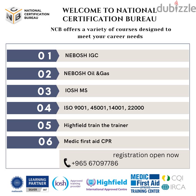 Enroll for Highfield Train the Trainer at NCB 2