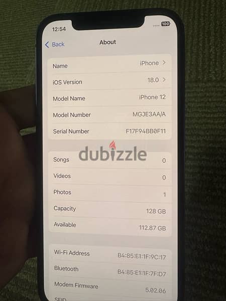 Apple Iphone 12 128 GB Blue 1