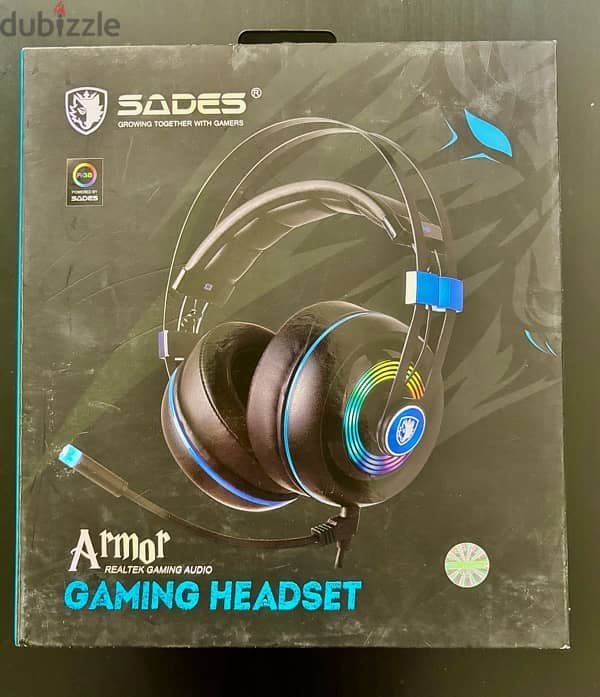 NEW Sades Armor RGB Wired Gaming Headset with mic 2