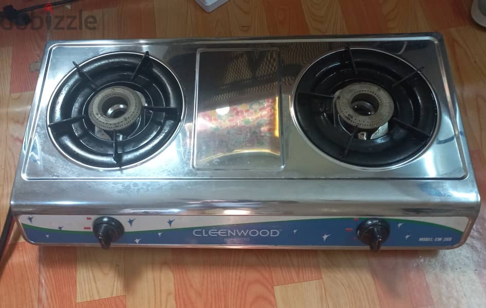 2 burner  stove with cylinder 0