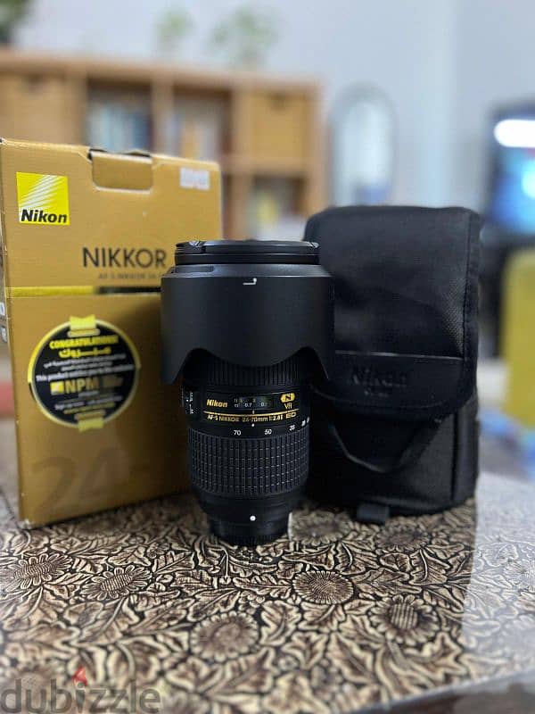 Nikon AF-S 24 to 70 mm F/2.8E ED VR like New Condition 1