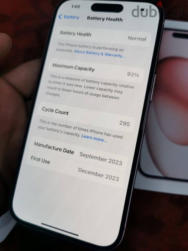 iphone 15 128gb dual sim 93% 1