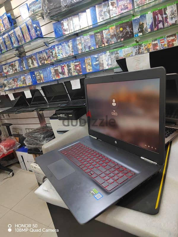 hp Omen gaming core i7 HQ Ram 12 ddr4 2 Hard ssd gtx 1070 8g جمينج 1