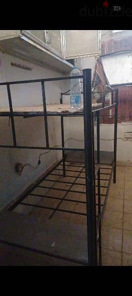 double iron cot good condition 1