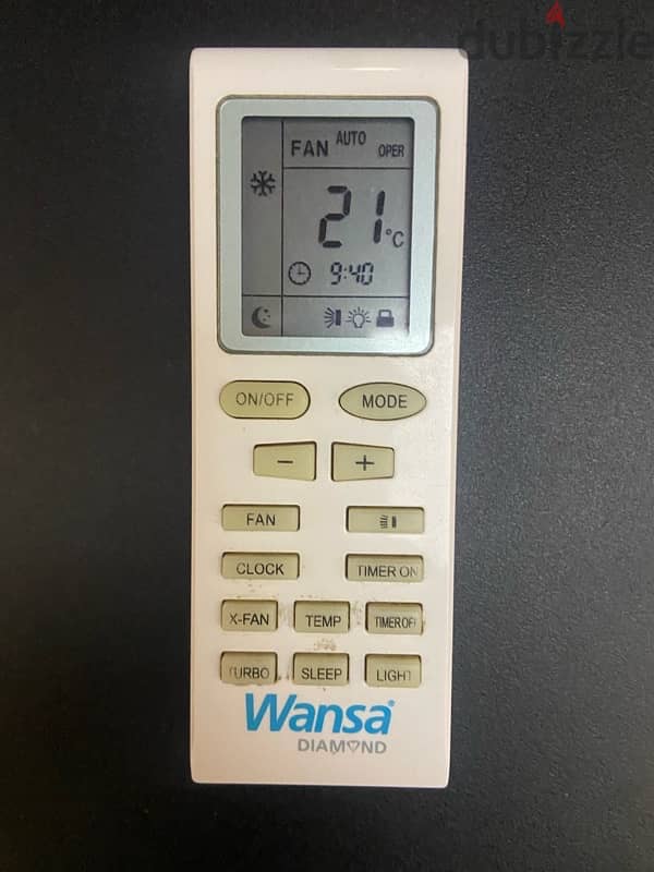 Wansa AC remote control for sale 0