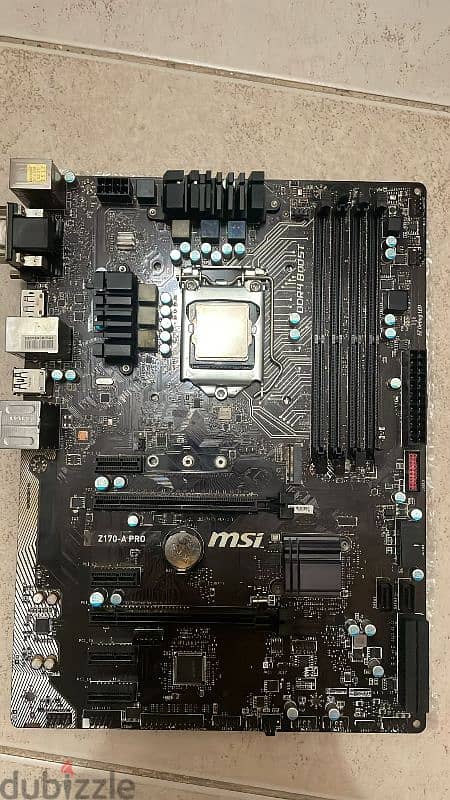 msi z170a pro with I7 6700 0