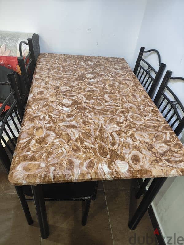 Dining Table with 4 chairs in perfect condition urgent sale 2