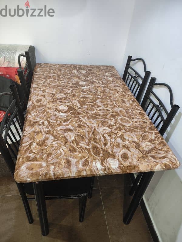 Dining Table with 4 chairs in perfect condition urgent sale 3