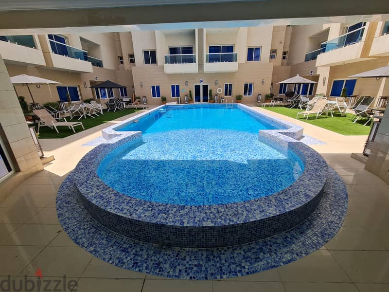 Fully furnished spacious 2 bedroom duplex apartment in Mangaf 7