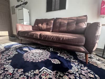 Sofa faux leather for sale 3 seaters