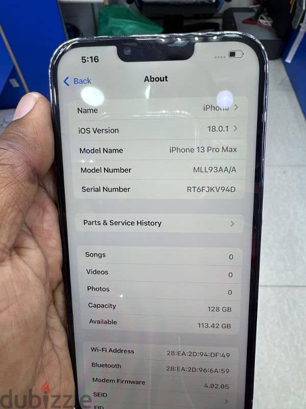 iPhone 13pro max 128gb BH91 LCD Change good condition 2