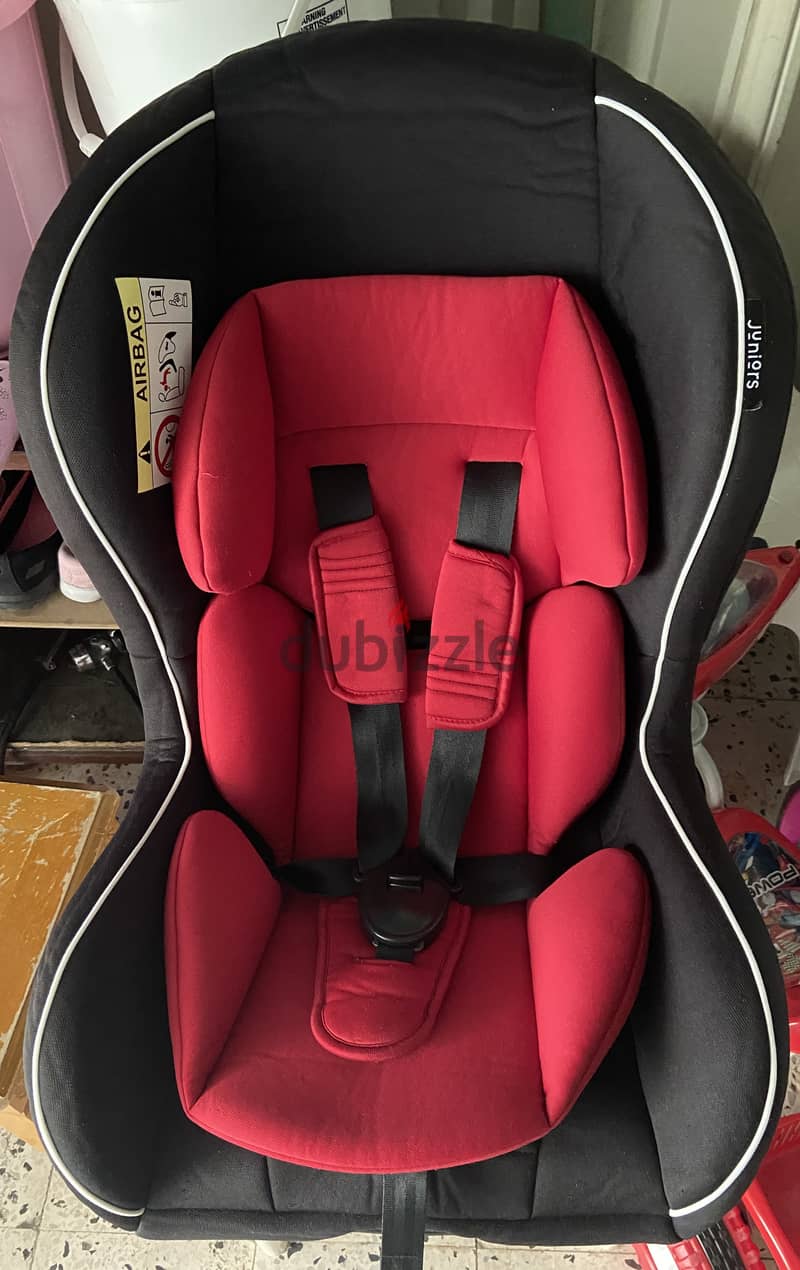 Juniors brand car seat 1