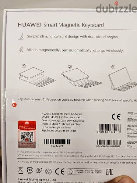 Huawei Matepad Pro Smart Magnetic Keyboard 3