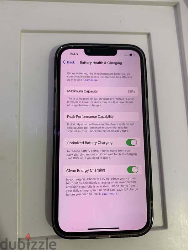 iPhone 13 Pro 256gb battery 88% not open device 3