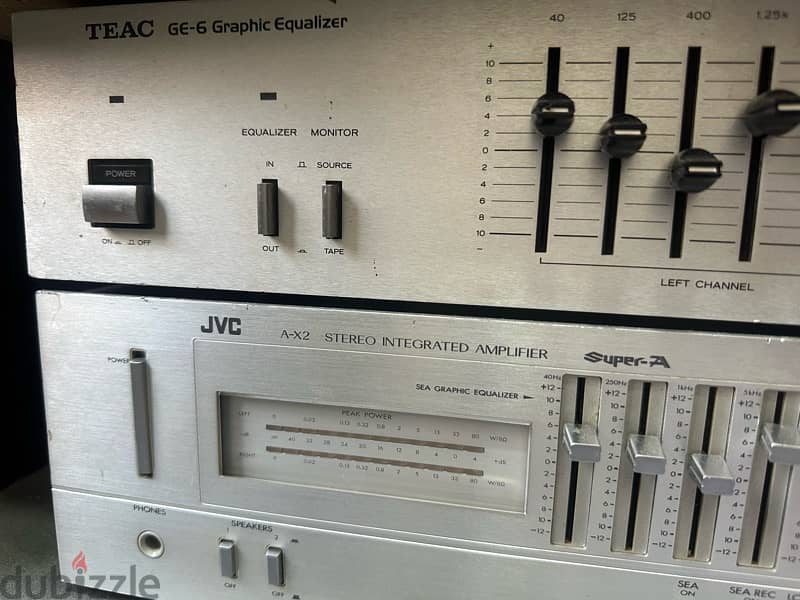 teac equalizer / JVC integrated amplifier 1