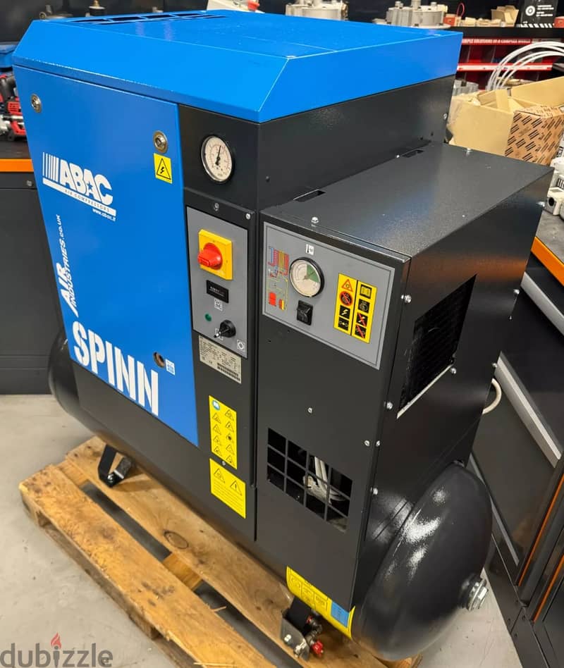 ABAC SPINN New Compressor + Dryer! 5. 7