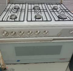 LPG Stove 6 Burners Cooking Range Inbuilt Oven 0