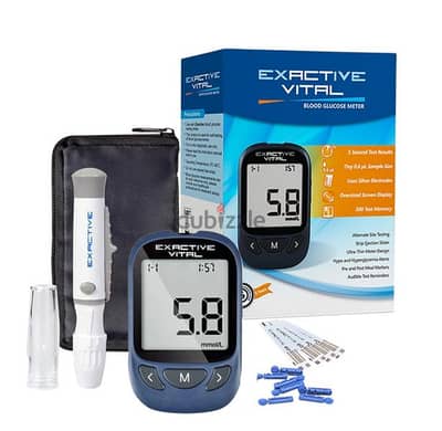 Exactive Vital Glucometer+25 Strips+ 25 Lancets