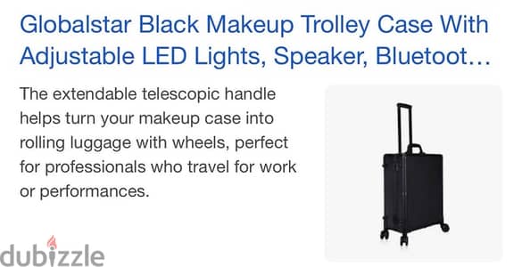 portable vanity makeup trolley by MASTER PROFESSIONAL