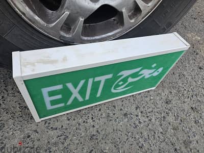 Wall Surface Mounted Maintained Battery Backup LED Emergency Exit Sign