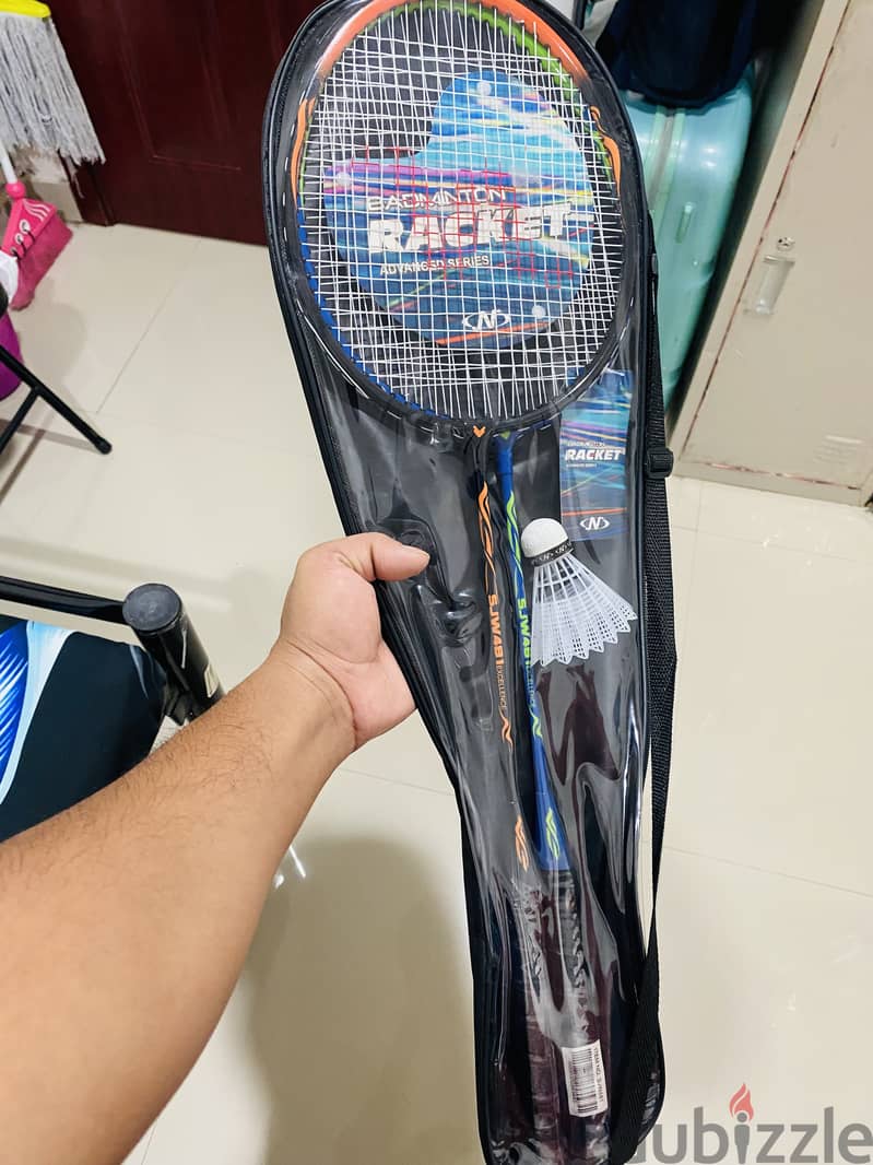 Badminton Al Nasser brand new  pair in only 3 kd with packing nd bill 0