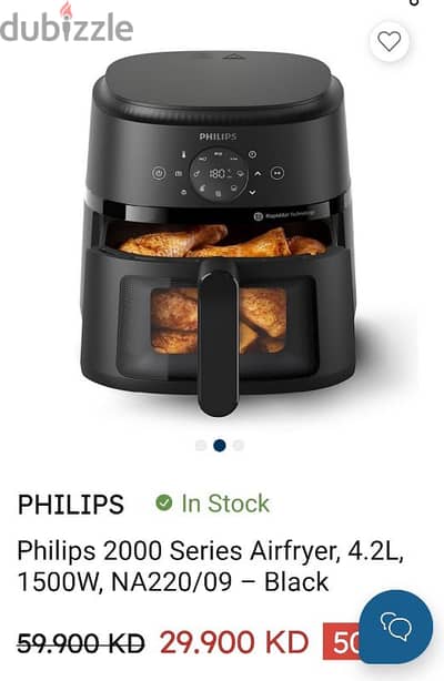 Airfryer Philips 2000 series 4.2 ltr 1500W for sale brand new box pack