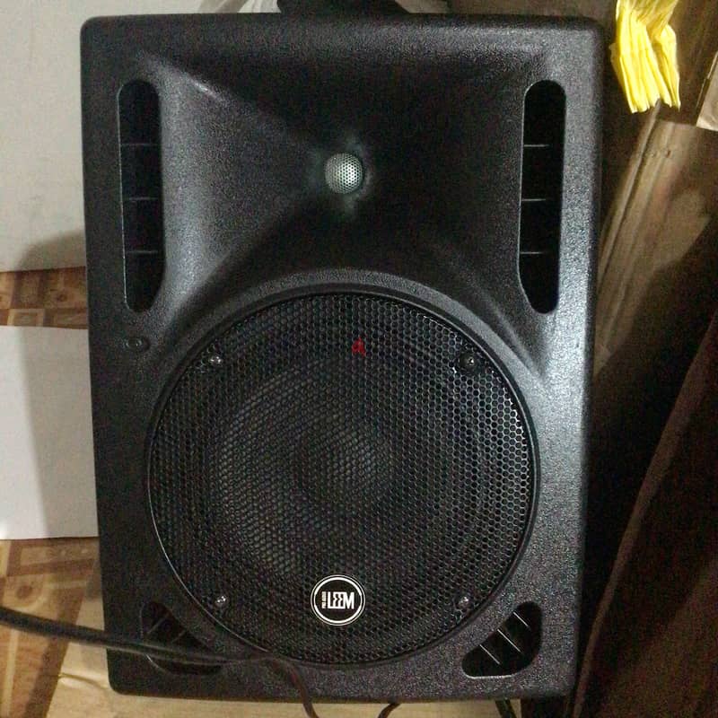 Pro audio Leem powered speaker with free TOA DM-1300 microphone 5