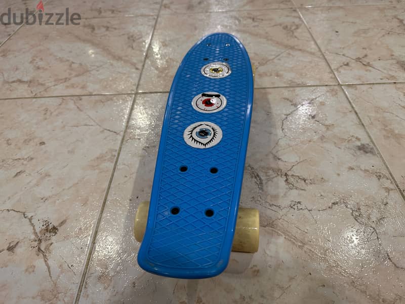 Blue skateboard 1