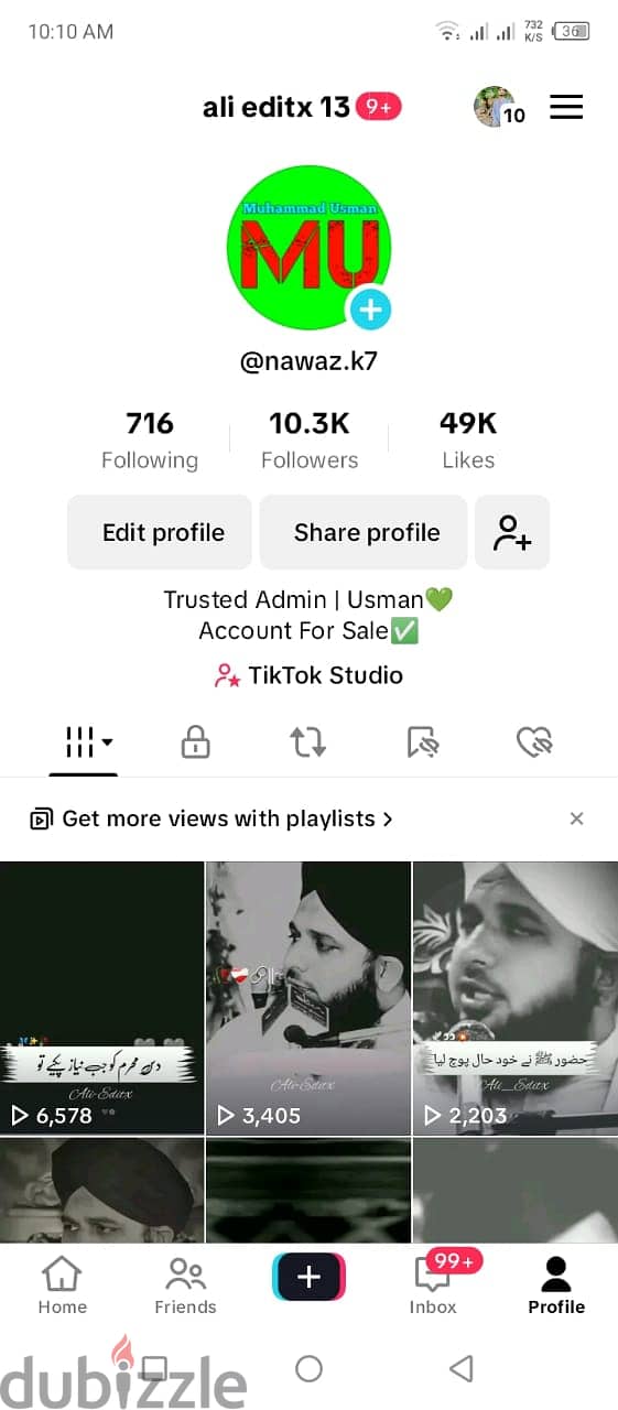 Tiktok Account for sale 40K Followerrss account 3