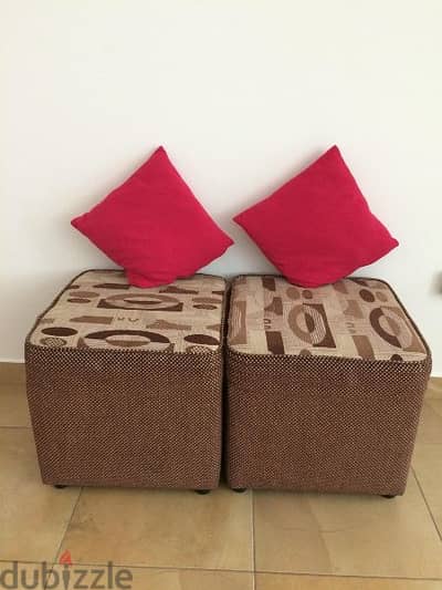 Two seat with cushions