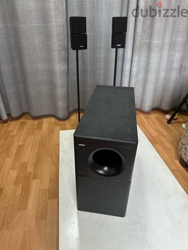 bose double cube speaker and subwoofer 1