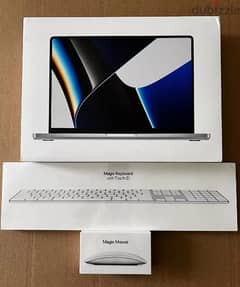 2021 Apple MacBook Pro 14" M1 chip with Magic keyboard and magic mouse 0