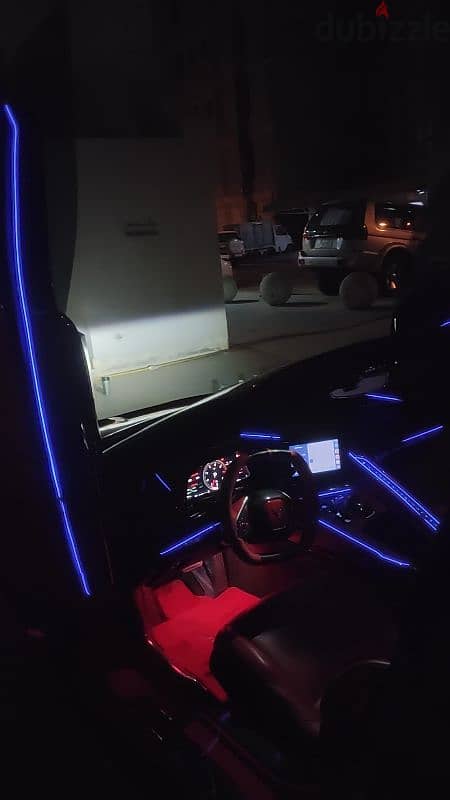 CAR INTERIOR RGB LED DESIGN  تصميم داخلي للسيارة بتقنية LED RGB 5