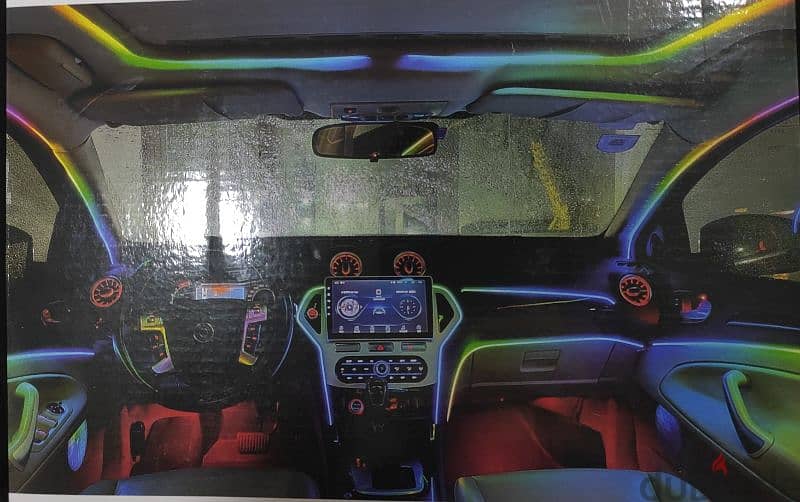 CAR INTERIOR RGB LED DESIGN  تصميم داخلي للسيارة بتقنية LED RGB 6