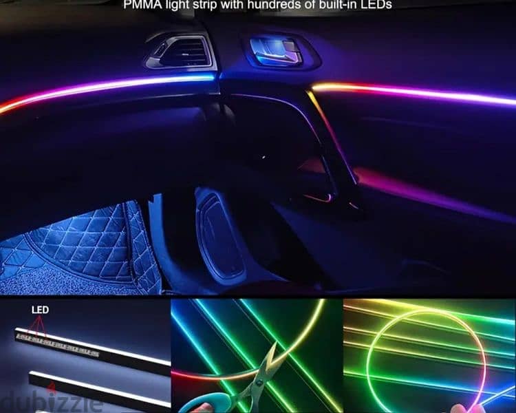 CAR INTERIOR RGB LED DESIGN  تصميم داخلي للسيارة بتقنية LED RGB 9