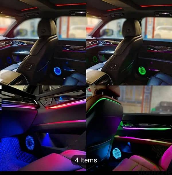 CAR INTERIOR RGB LED DESIGN  تصميم داخلي للسيارة بتقنية LED RGB 10