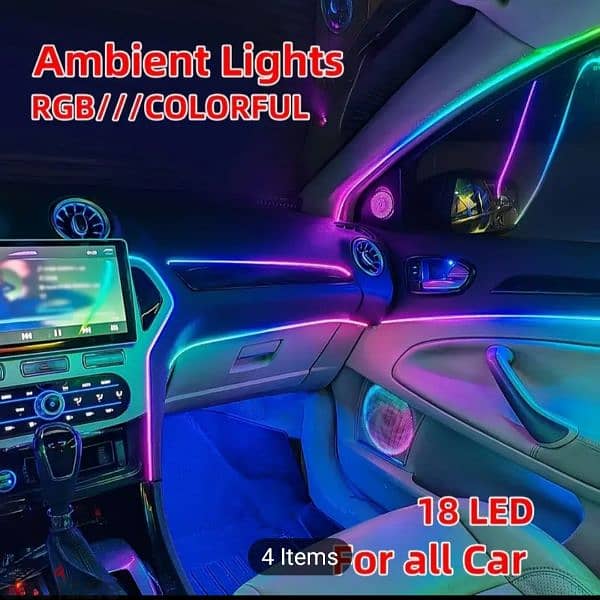 CAR INTERIOR RGB LED DESIGN  تصميم داخلي للسيارة بتقنية LED RGB 13