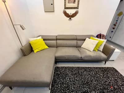 3-seat sofa with chaise longue