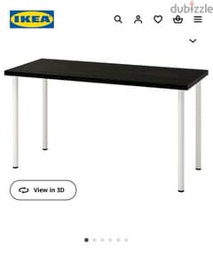 two ikea desks (black desk and white desk) 0