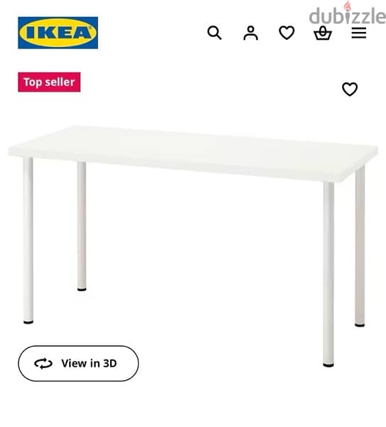 two ikea desks (black desk and white desk) 1