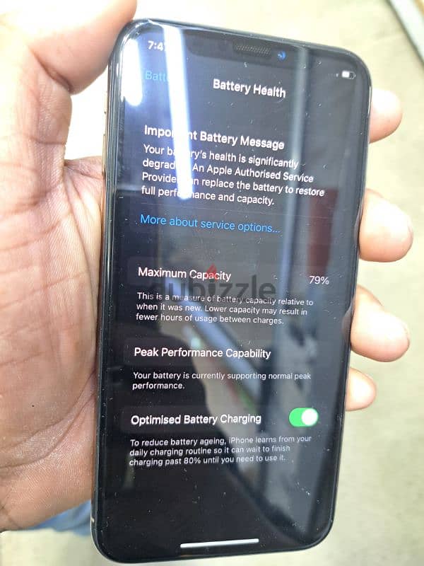 xs 256gb bettery 79 face id everything work excellent condition 3