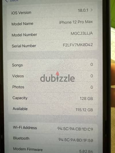 Iphone 12 pro max 128 gb