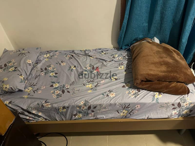 Single cot + Mattress for sale 1