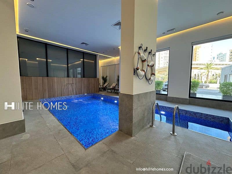 Stylish brand-new two-bedroom semi-furnished apartment in Salmiya 0