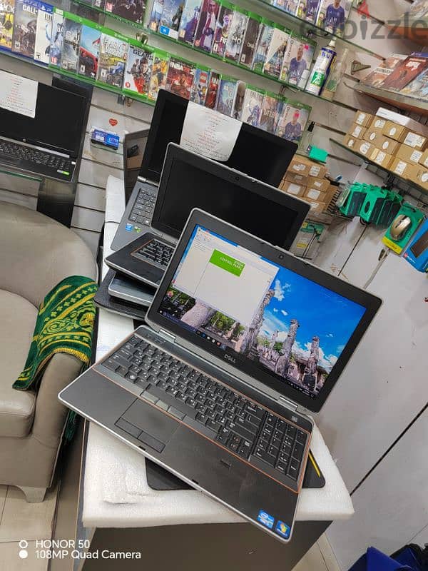 dell latitude E6520 core i7 Ram 8 Hard 256 ssd Nvidia Gt 2g ديل لتيود 3