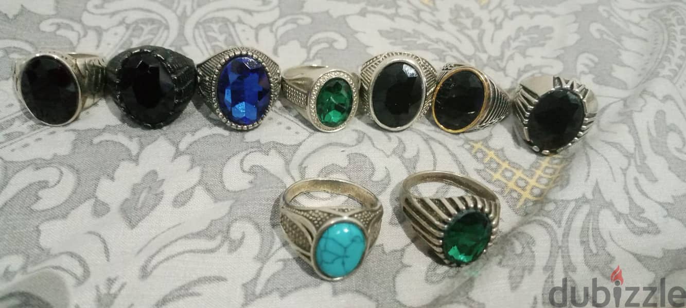 Rings Stone Style 0.500 KD and Turkish 1.000 KD (New) size 19 and 20 1