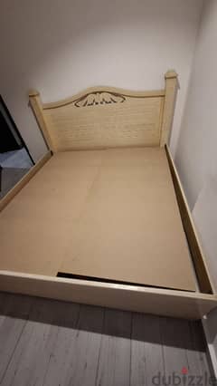 190cm x 180cm Double Wooden Cot for Sale 0