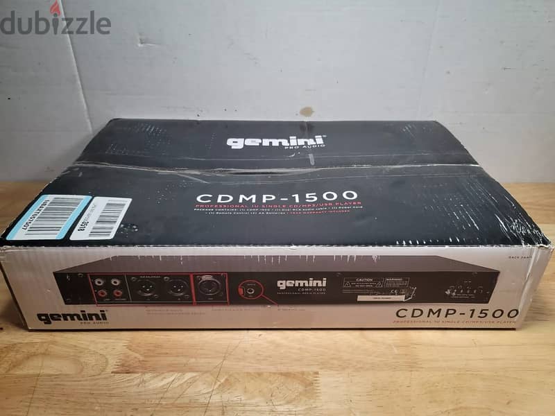 GEMINI - CDMP-1500 - 1U Single CD/MP3/USB Player 1