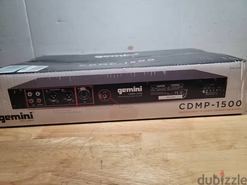 GEMINI - CDMP-1500 - 1U Single CD/MP3/USB Player 2